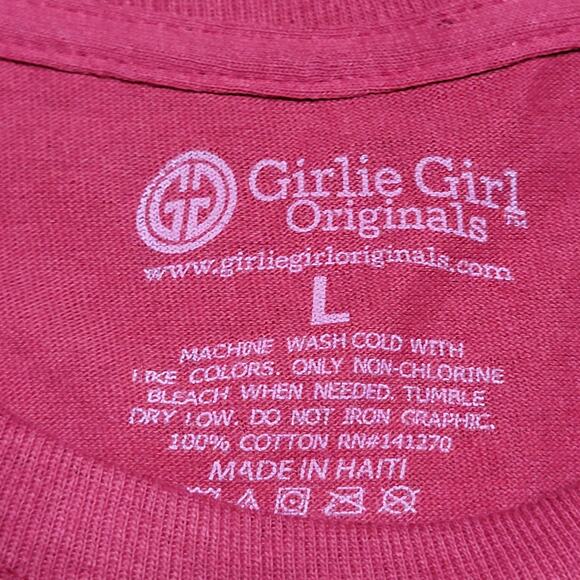 Girlie Girl Originals LS Maroon Tee "Heifer It's Cold Outside" - Size Large - Picture 6 of 6
